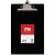 FM Clipboard Black Recycled Plastic Foolscap