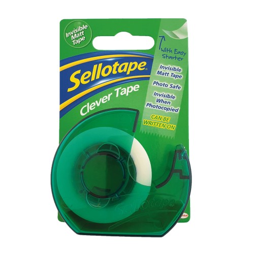 Sellotape Clever Tape 18mmx25m On Dispenser Sellotape Clever Tape 18mmx25m On Dispenser