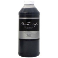 Chromacryl Acrylic Paint Student 1 Litre Black