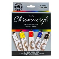 Chromacryl Acrylic Paint 5 X 75ml Set
