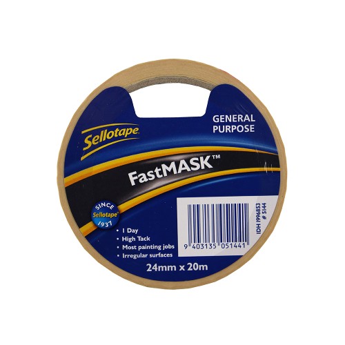 Sellotape 5144 GP FastMask 24mmx20m Sellotape 5144 GP FastMask 24mmx20m