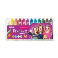 Amos Face Deco Facepaint Set 12 Colours
