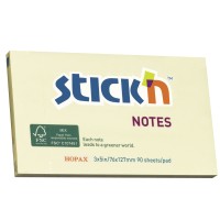 Stick'n FSC Note 76x127mm 90 Sheets Yellow
