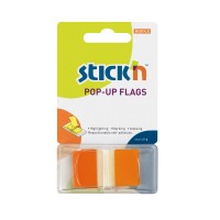 Stick'n Pop Up Flags 45x25mm 50 Sheets Orange