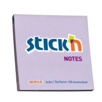 Stick'n Notes Pastel Purple 76x76mm 100 sheet