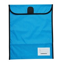 Warwick Homework Bag XL 450x360mm Hook & Loop Blue