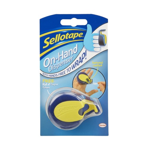 Sellotape On-Hand Dispenser 18mm x 15m Sellotape On-Hand Dispenser 18mm x 15m