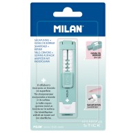 Milan Anti-Bacterial Stick Sharpener Eraser Turquoise