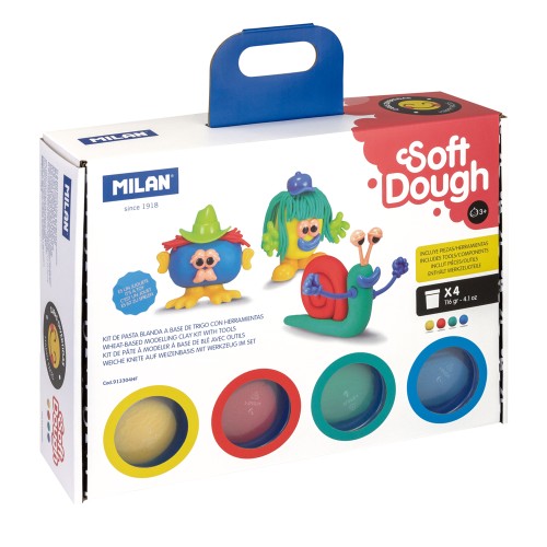 Milan Soft Dough Funny Faces Play Kit Milan Soft Dough Funny Faces Play Kit