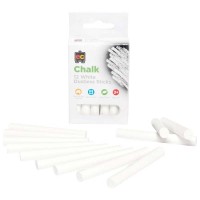 EC Dustless Chalk White 12 Pack