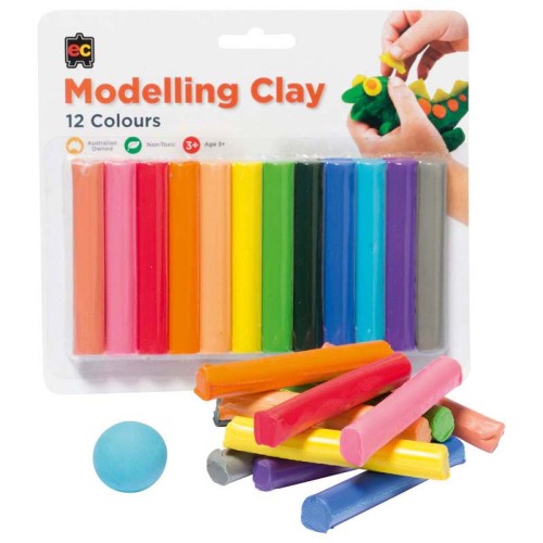 EC Rainbow Modelling Clay Assorted Pack 12 EC Rainbow Modelling Clay Assorted Pack 12