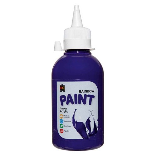 EC Paint Rainbow Acrylic Purple 250ml EC Paint Rainbow Acrylic Purple 250ml