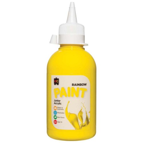 EC Paint Rainbow Acrylic Brilliant Yellow 250ml EC Paint Rainbow Acrylic Brilliant Yellow 250ml