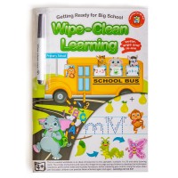LCBF Wipe Clean Learning Book Get Ready Big School w/Marker