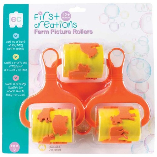 EC First Creations Farm Picture Rollers Set 3 EC First Creations Farm Picture Rollers Set 3