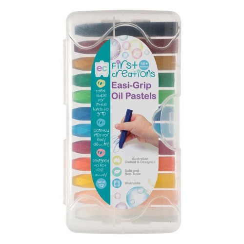 EC First Creations Easi-Grip Oil Pastels Set 12 EC First Creations Easi-Grip Oil Pastels Set 12