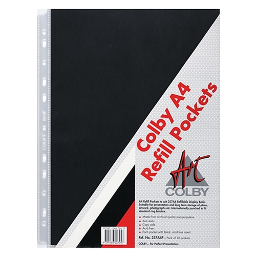 Colby Art Display Book Refills A4 10 Pocket Colby Art Display Book Refills A4 10 Pocket