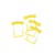 Avery Clip File Fastener Yellow 10 Pack