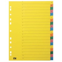 FM Indices A4 A-Z Multi Colour