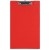 FM Clipboard Red With Flap Foolscap
