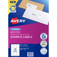 Avery Label L7164-100 Laser 12up 100 Sheets 63x72mm