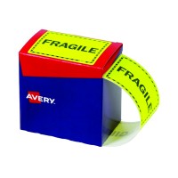 Avery Label Dispenser Fragile 75x99.6mm 750 Labels