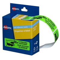 Avery Label Dispenser DMR1964R4 Friendly Reminder 64x19mm 125 Pack
