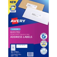 Avery Label L7156-100 58x17.8mm 45up 100 Sheets