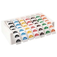 Avery Label Dispenser Day Kit White Weekday 24mm Round
