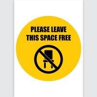 Avery Pre-Printed Self-Adhesive Sign Please Leave this Space Free Round 20cm 5 Sheets Avery Pre-Printed Self-Adhesive Sign Please Leave this Space Free Round 20cm 5 Sheets
