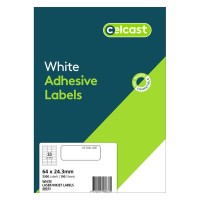 Celcast Labels A4 64x24.3mm 33up 100 Sheets