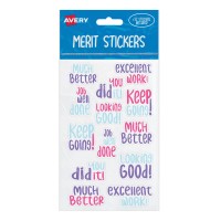 Avery Merit Stickers Samble Font 52 Pack Avery Merit Stickers Samble Font 52 Pack