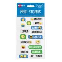 Avery Merit Stickers Emoji 68 Pack Avery Merit Stickers Emoji 68 Pack