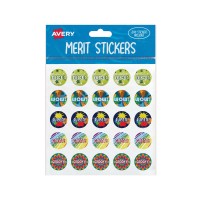 Avery Merit Stickers Assorted Captions 3 Round 22mm 300 Pack Avery Merit Stickers Assorted Captions 3 Round 22mm 300 Pack