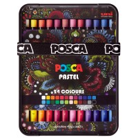 Uni Posca Pastels Assorted Set of 24