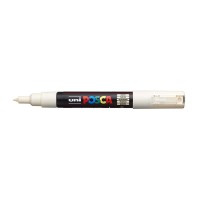Uni Posca Marker 0.7mm Ultra-Fine Round Tip Ivory PC-1M