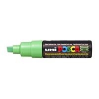 Uni Posca Marker 8.0mm Bold Chisel Fluoro Green PC-8K
