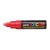 Uni Posca Marker 8.0mm Bold Chisel Fluoro Red PC-8K