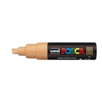 Uni Posca Marker 8.0mm Bold Chisel Light Orange PC-8K