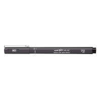 Uni Pin Fineline Permanent 0.1 mm Dark Grey