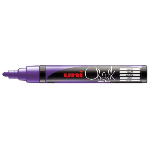 Uni Chalk Marker 1.8-2.5mm Bullet Tip Violet PWE-5M Uni Chalk Marker 1.8-2.5mm Bullet Tip Violet PWE-5M