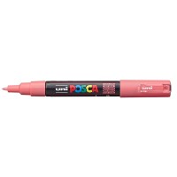 Uni Posca Marker 0.7mm Ultra-Fine Round Tip Coral Pink PC-1M