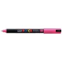Uni Posca Marker 0.7mm Ultra-Fine Pin Tip Pink PC-1MR