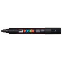 Uni Posca Marker 1.8-2.5mm Med Bullet Black PC-5M