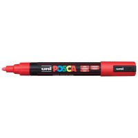 Uni Posca Marker 1.8-2.5mm Med Bullet Red PC-5M