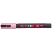 Uni Posca Marker 0.9-1.3mm Fine Glitter Pink PC-3M