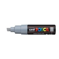 Uni Posca Marker 8.0mm Bold Chisel Grey PC-8K