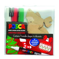 Uni Posca Christmas Decorations Activity Pack Ornaments