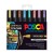 Uni Posca Marker 1.8-2.5mm Med Bullet 8 Pack Metallic PC-5M