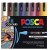 Uni Posca Marker 1.8-2.5mm Med Bullet 8 Pack Dark Colours PC-5M